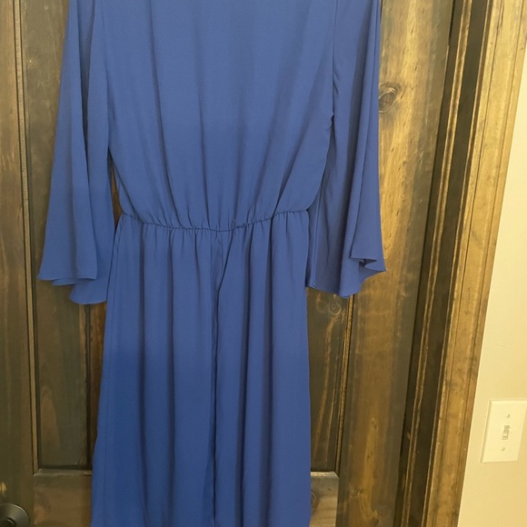 Blue Chiffon Dress - Picture 2 of 4